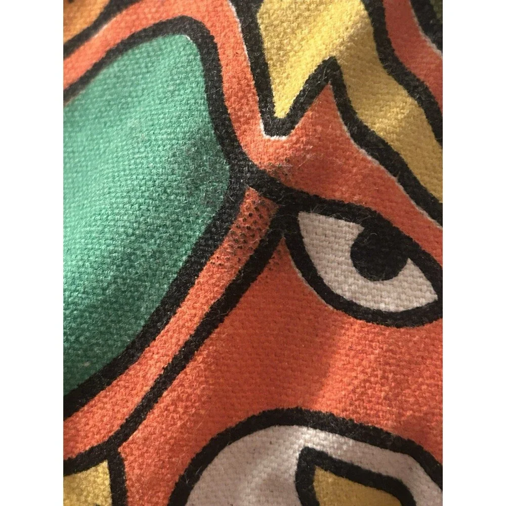 Vibrant Boho Style Banjara Indian Canvas Crossbody Tote Bag